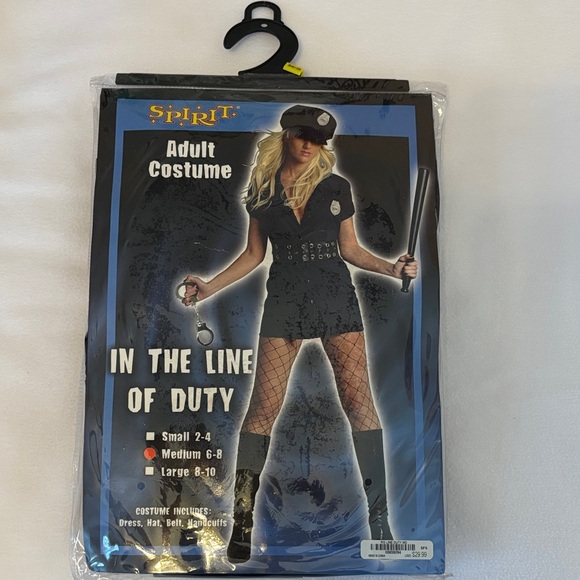 Spirit Police Officer Costume for Women- Blue Size Medium 6-8 NWT - Picture 1 of 7
